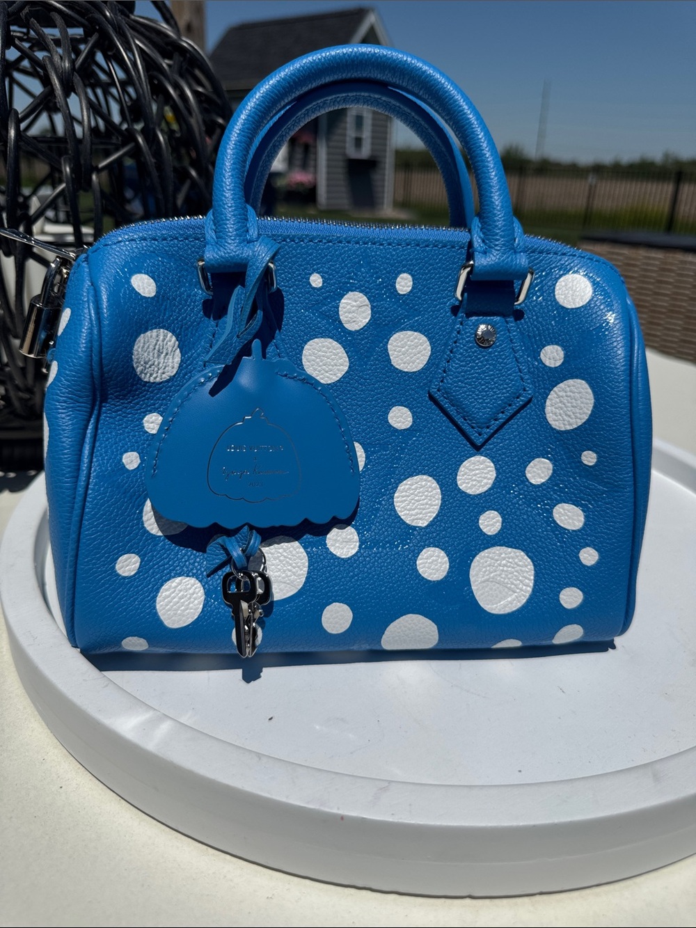 Louis Vuitton x Yayoi Kusama LV Monogram Speedy Bandouliere